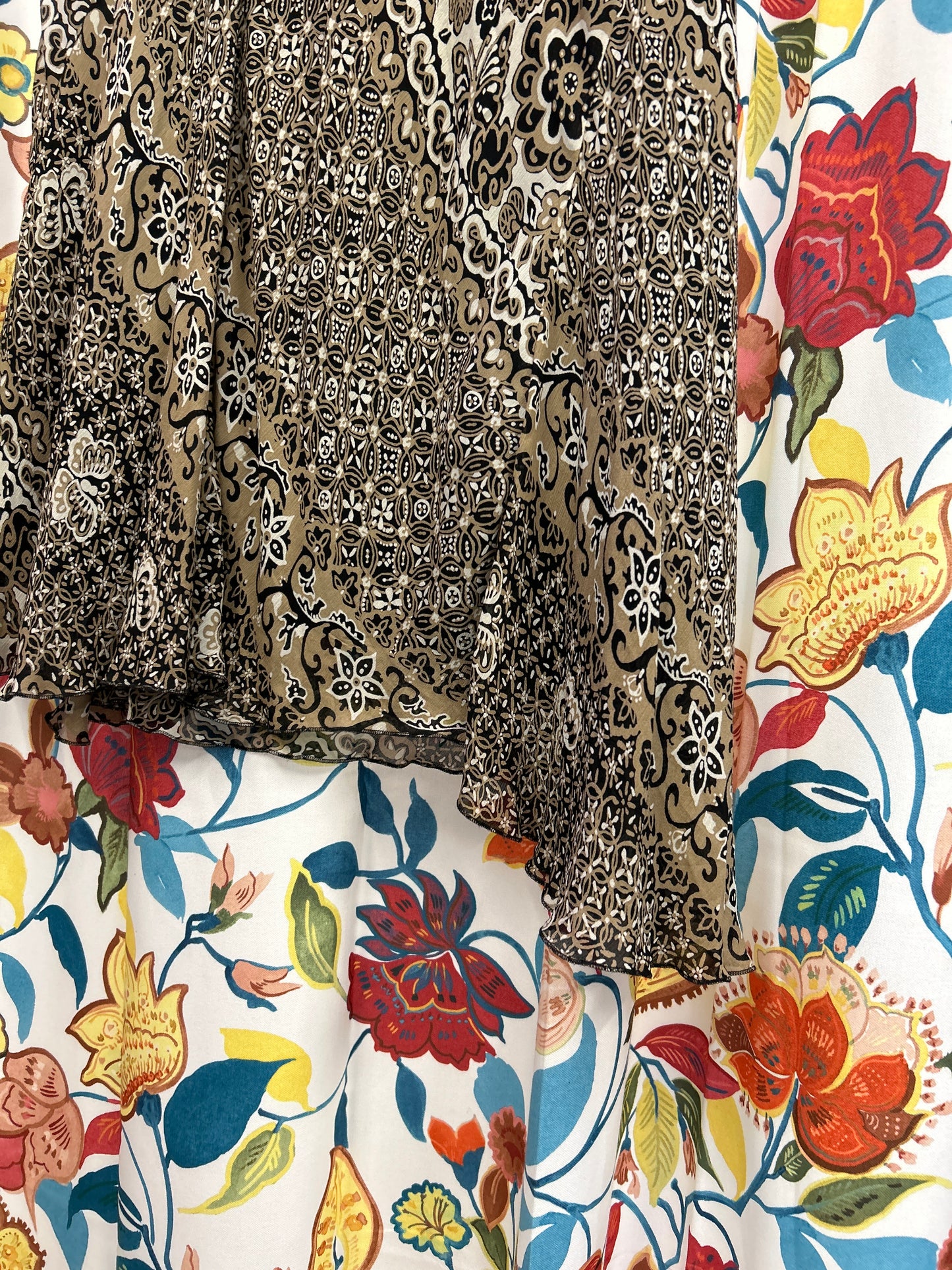 Y2k animal print asymmetrical skirt