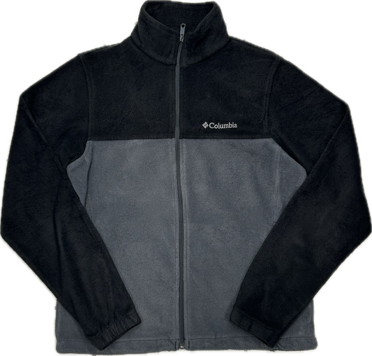 Columbia Black and Grey Heavy Fleece Jacket
