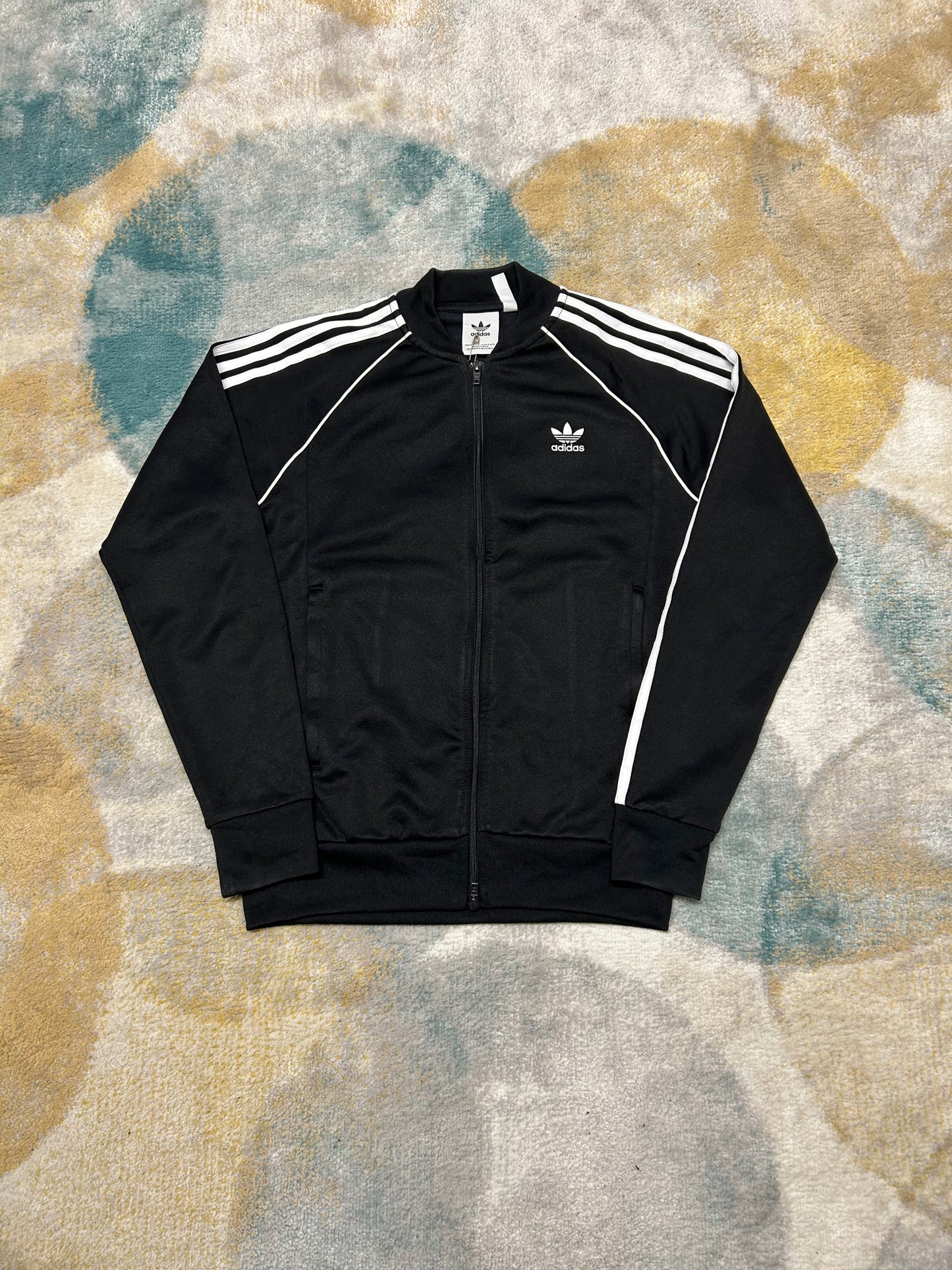 Adidas Black 3 Stripe Jacket
