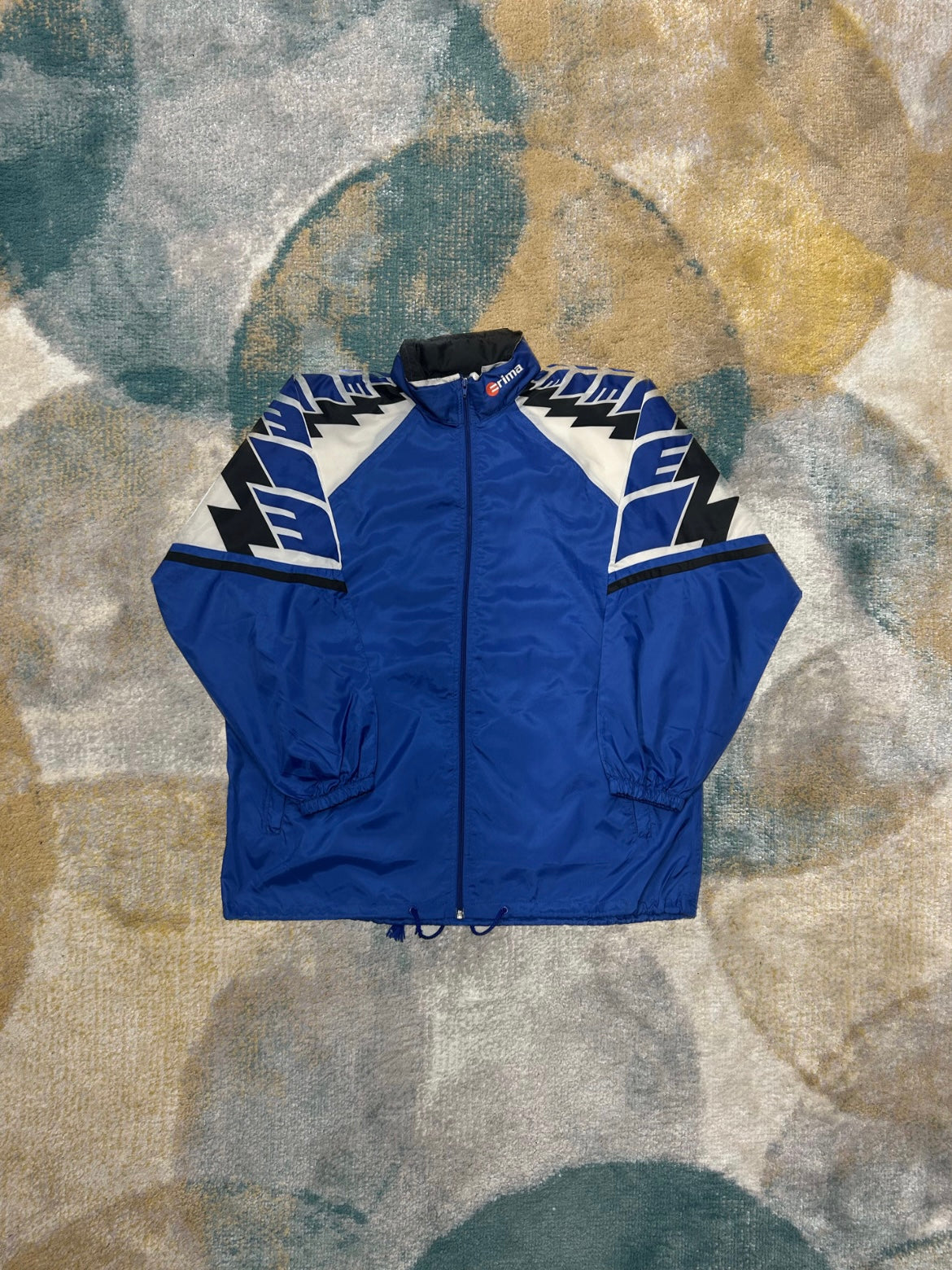 Erima Blue Black White Windbreaker Waterproof