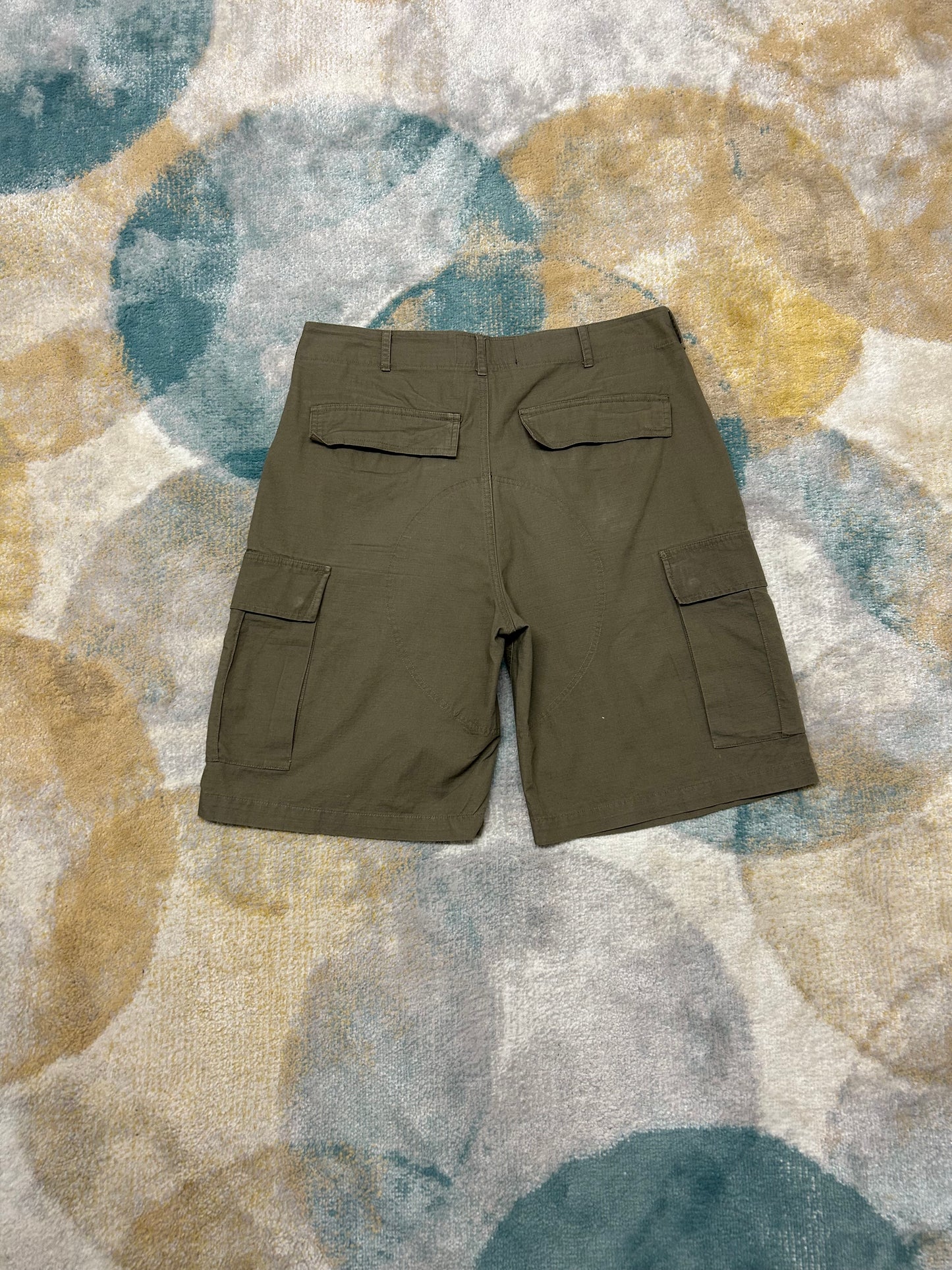 Olive brown cargo shorts