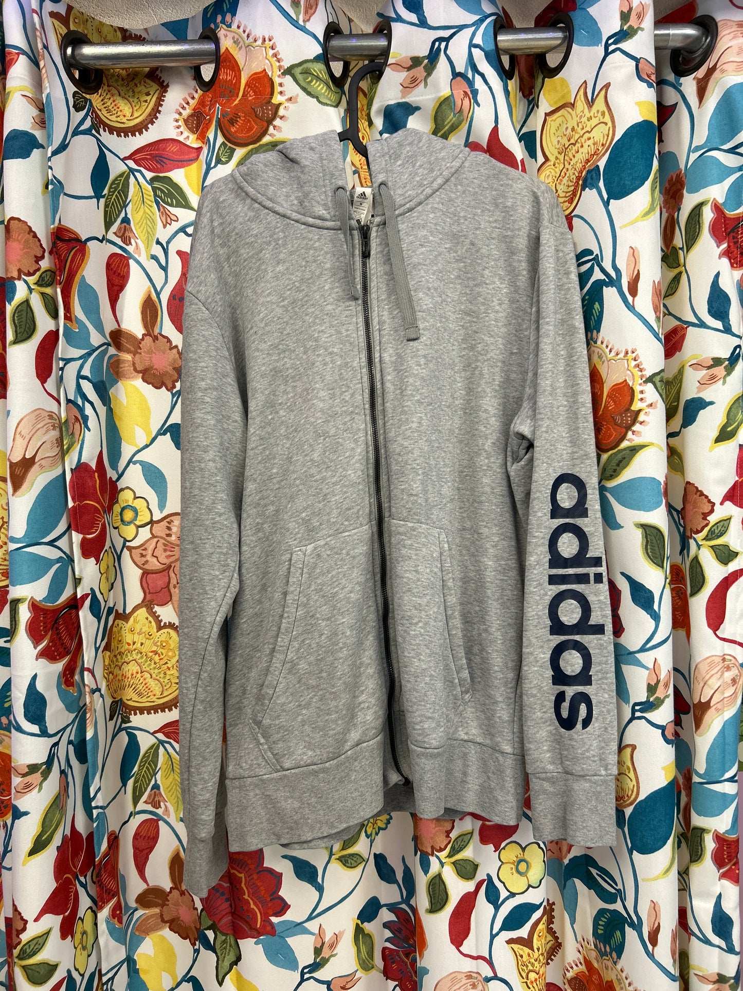 Adidas grey cotton jacket