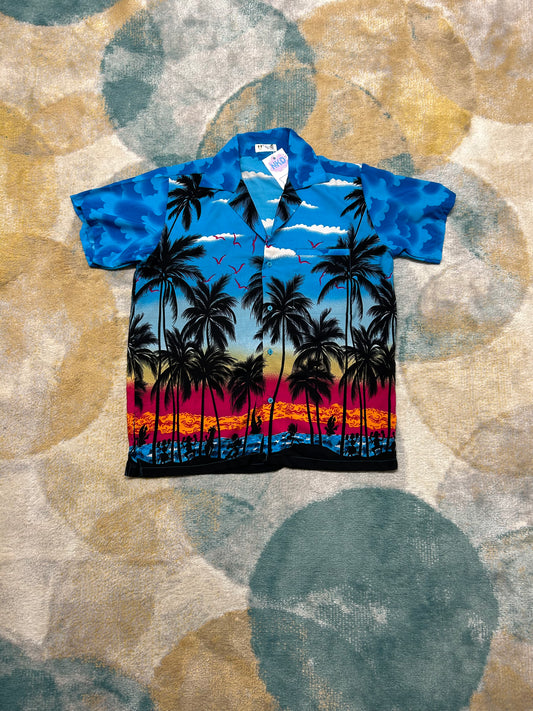 Sunset blue Palmtree shirt