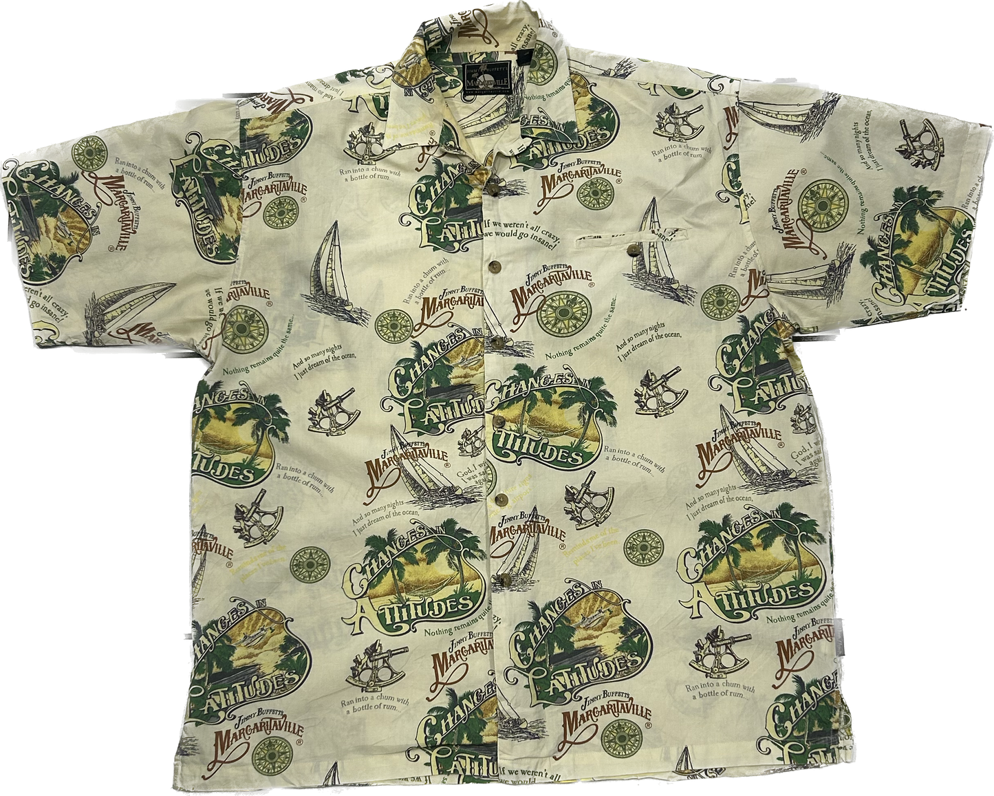 Jimmy Buffett Yellow Summer Shirt