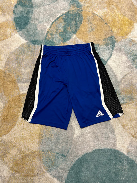 Adidas blue and black basketball shorts