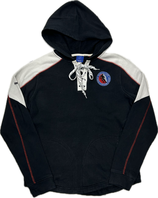 Reebok 00's Black and White Hoodie