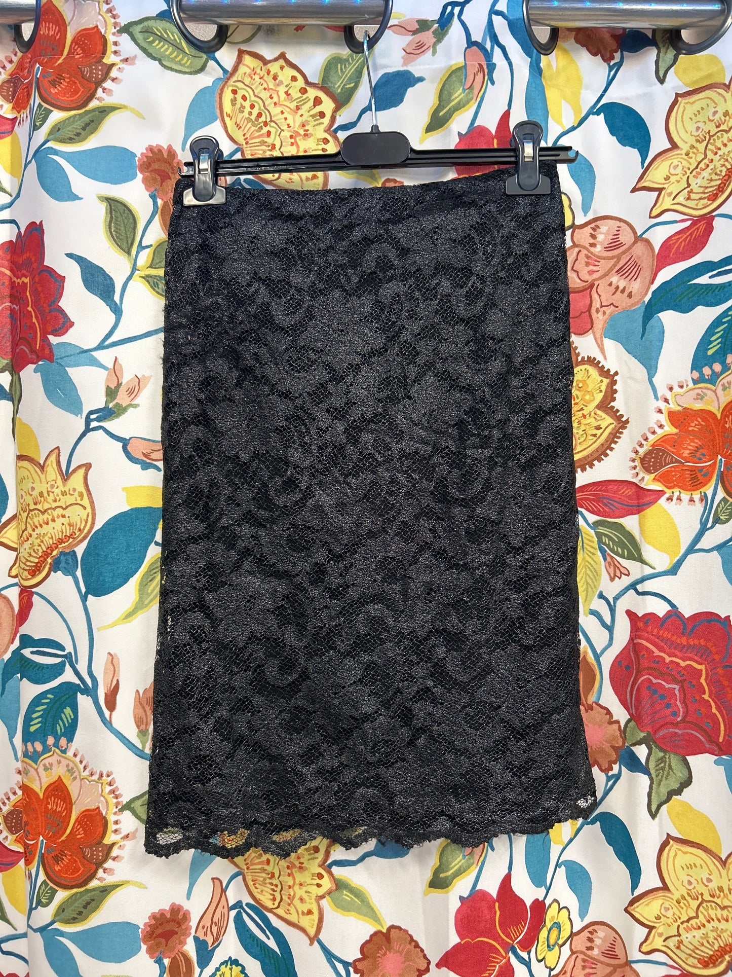 Black Sparkly Mesh Skirt
