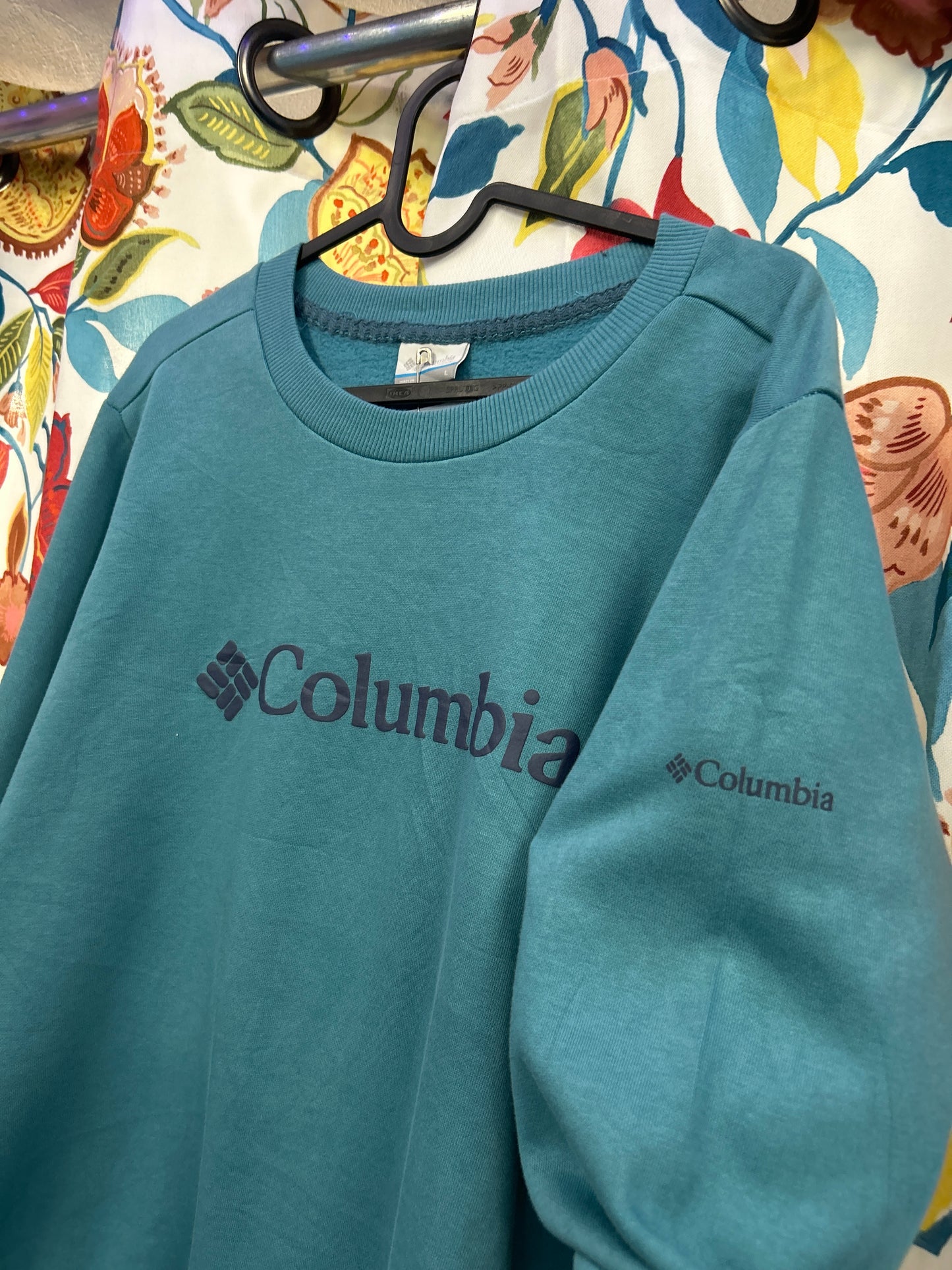 Columbia teal Crewneck