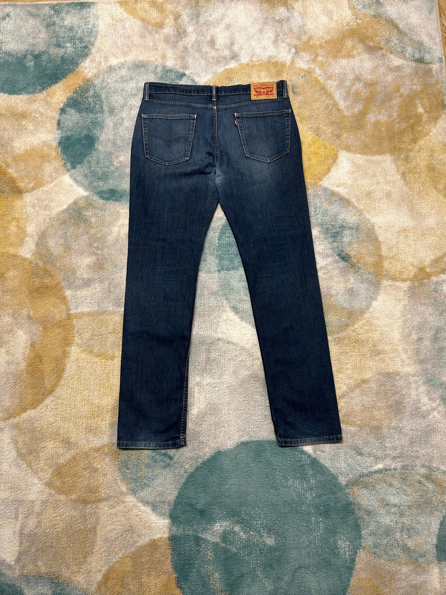 Levi's classic dark blue denim (511's)