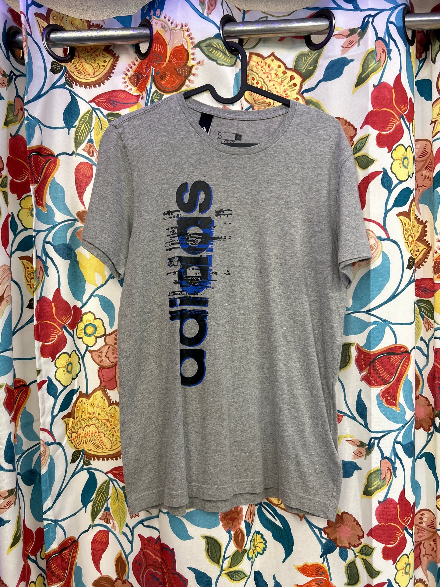 Adidas grey digital logo t-shirt