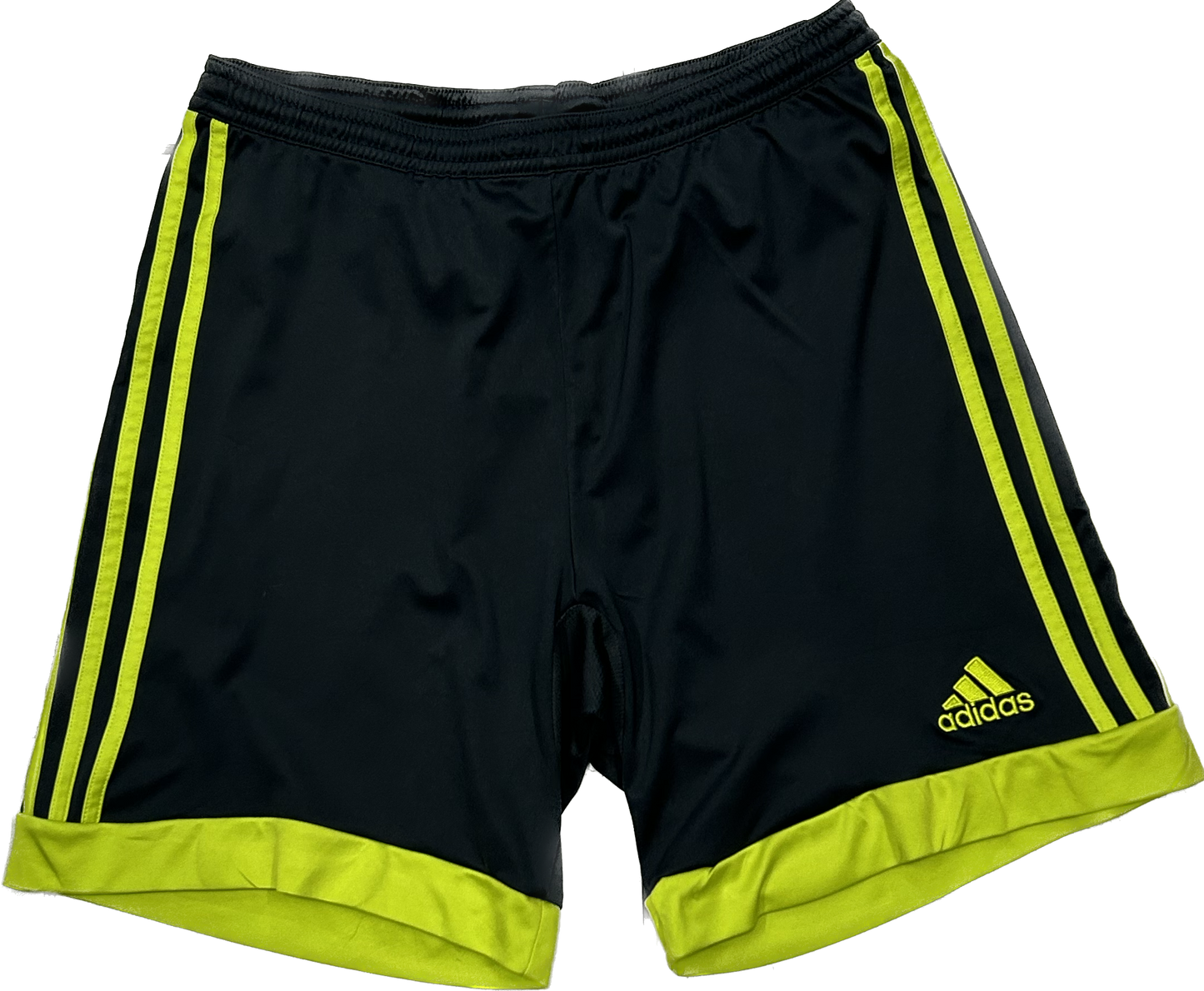 Adidas Grey and Neon Green Shorts
