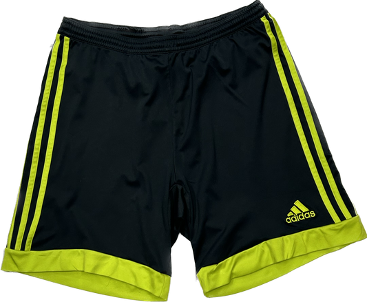Adidas Grey and Neon Green Shorts