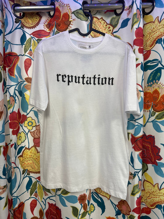 Taylor Swift 'Reputation' Album Logo Handpainted Cotton Tshirt