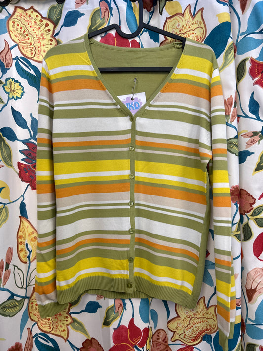 Y2k green Colorful cardigan/jacket
