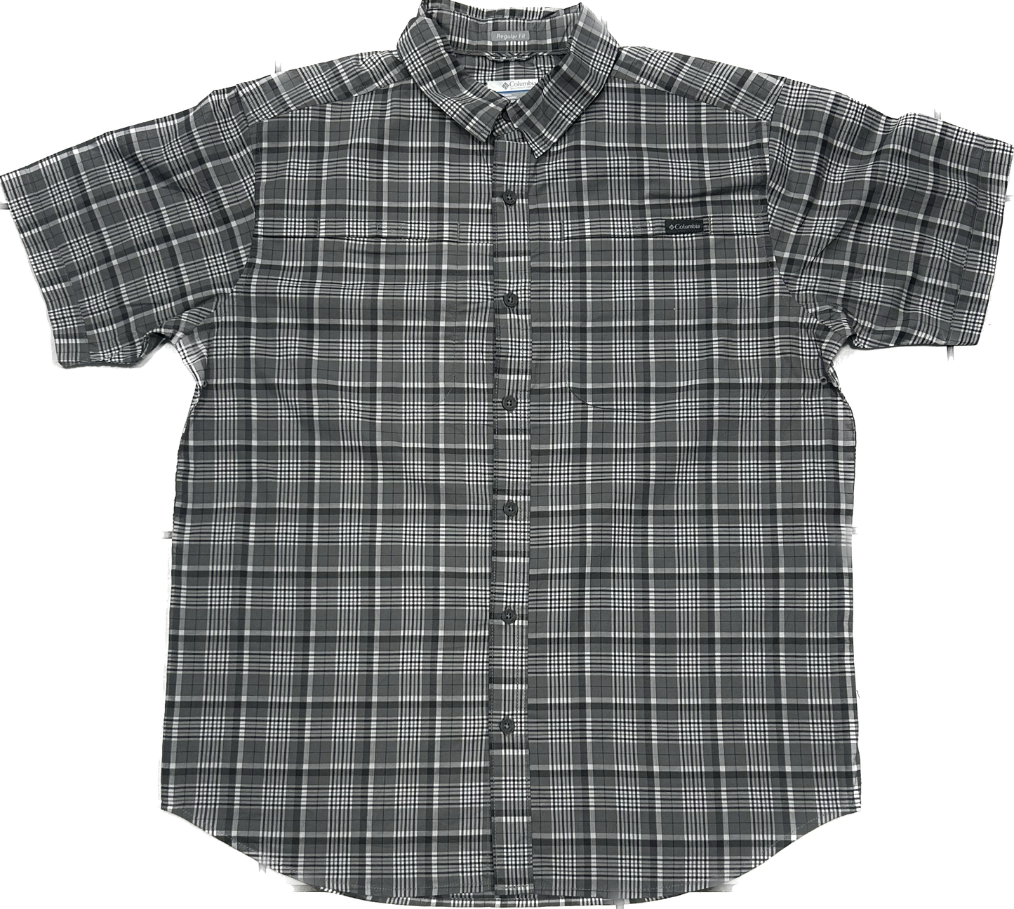 Columbia Dark Grey Plaid Shirt