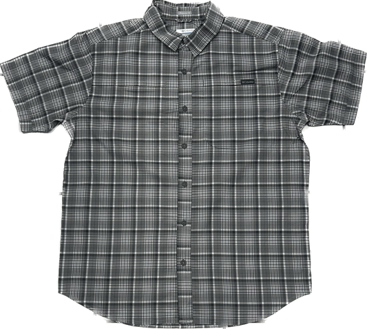 Columbia Dark Grey Plaid Shirt