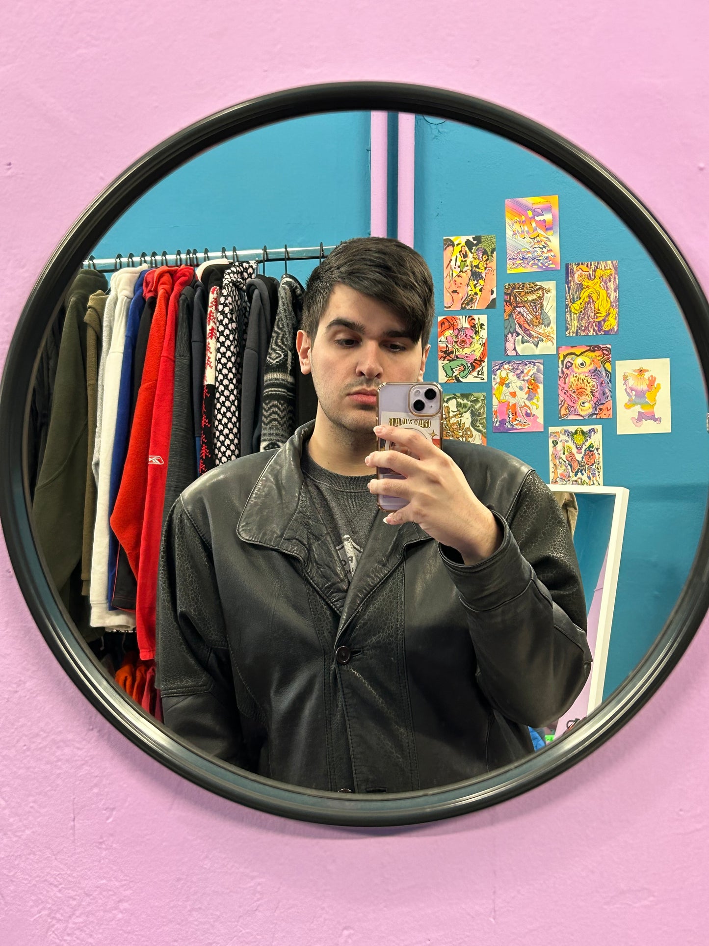 Black 100% leather jacket