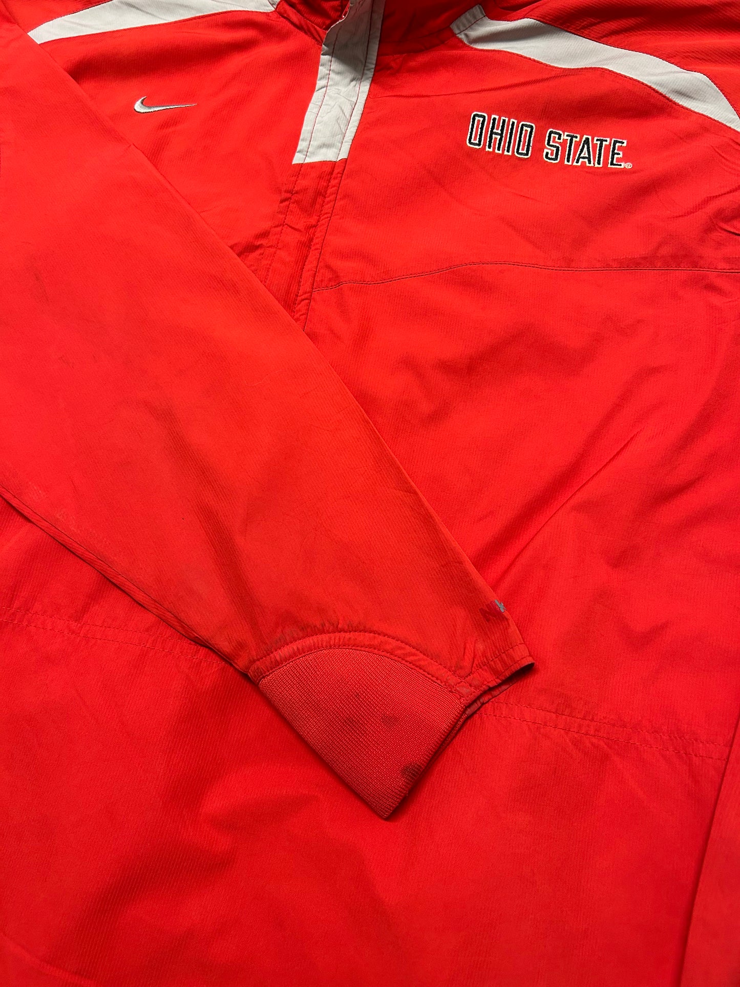 Nike 00's Red Ohio State Retro Half-Zip (Waterproof)