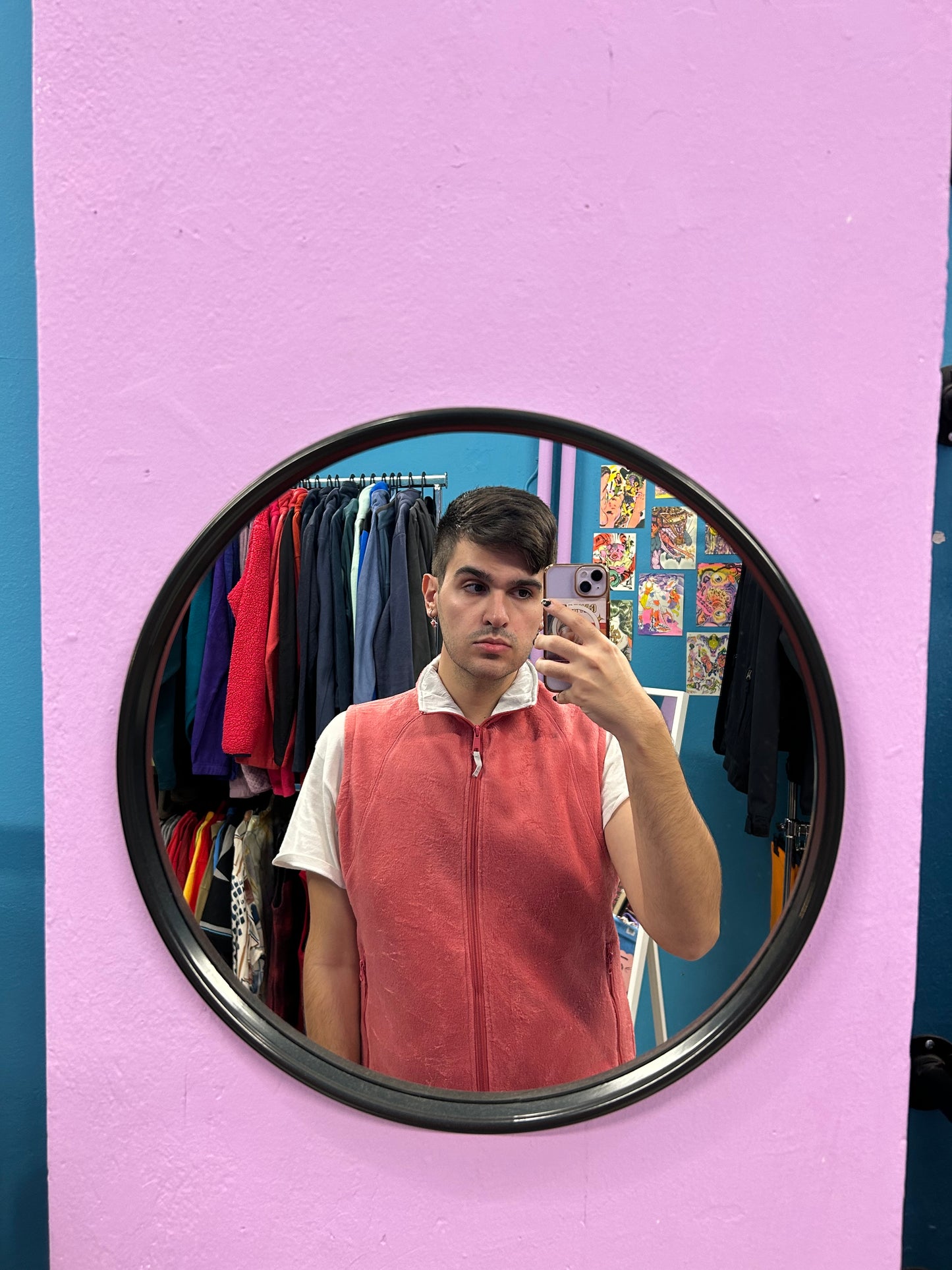 Columbia Watermelon Pink Fleece Vest