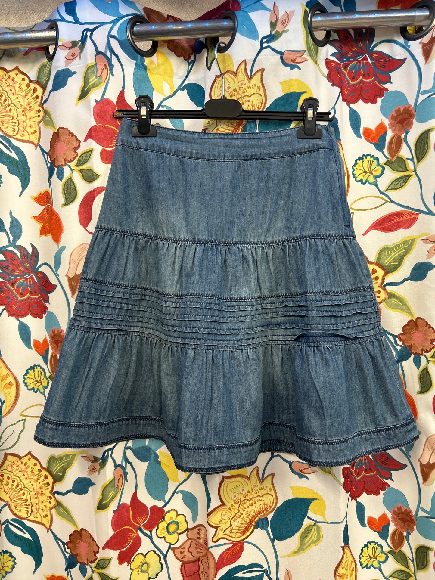 Y2k denim h&m logg midi skirt