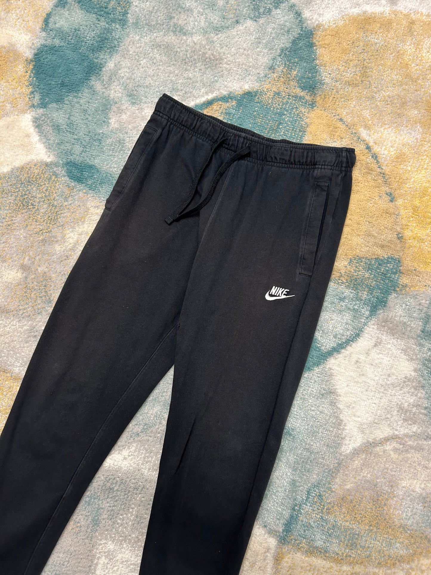 Nike Black Cotton Trackpants