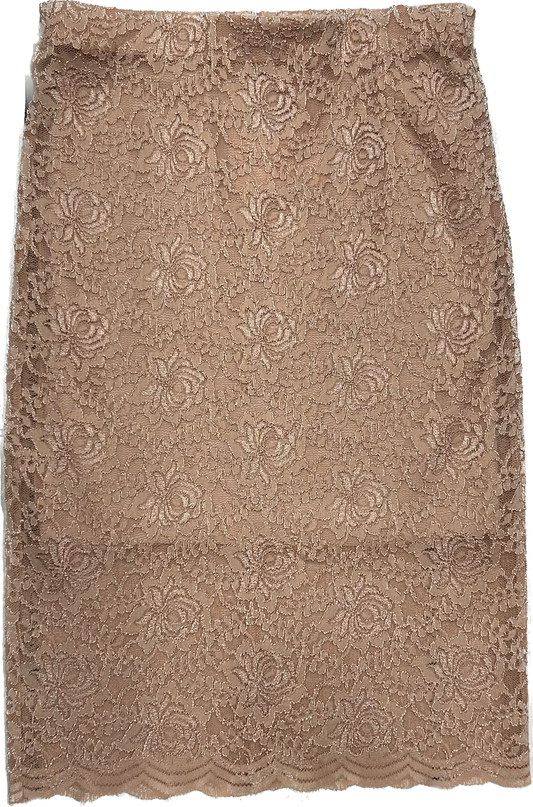 Pink Lace Maxi Skirt