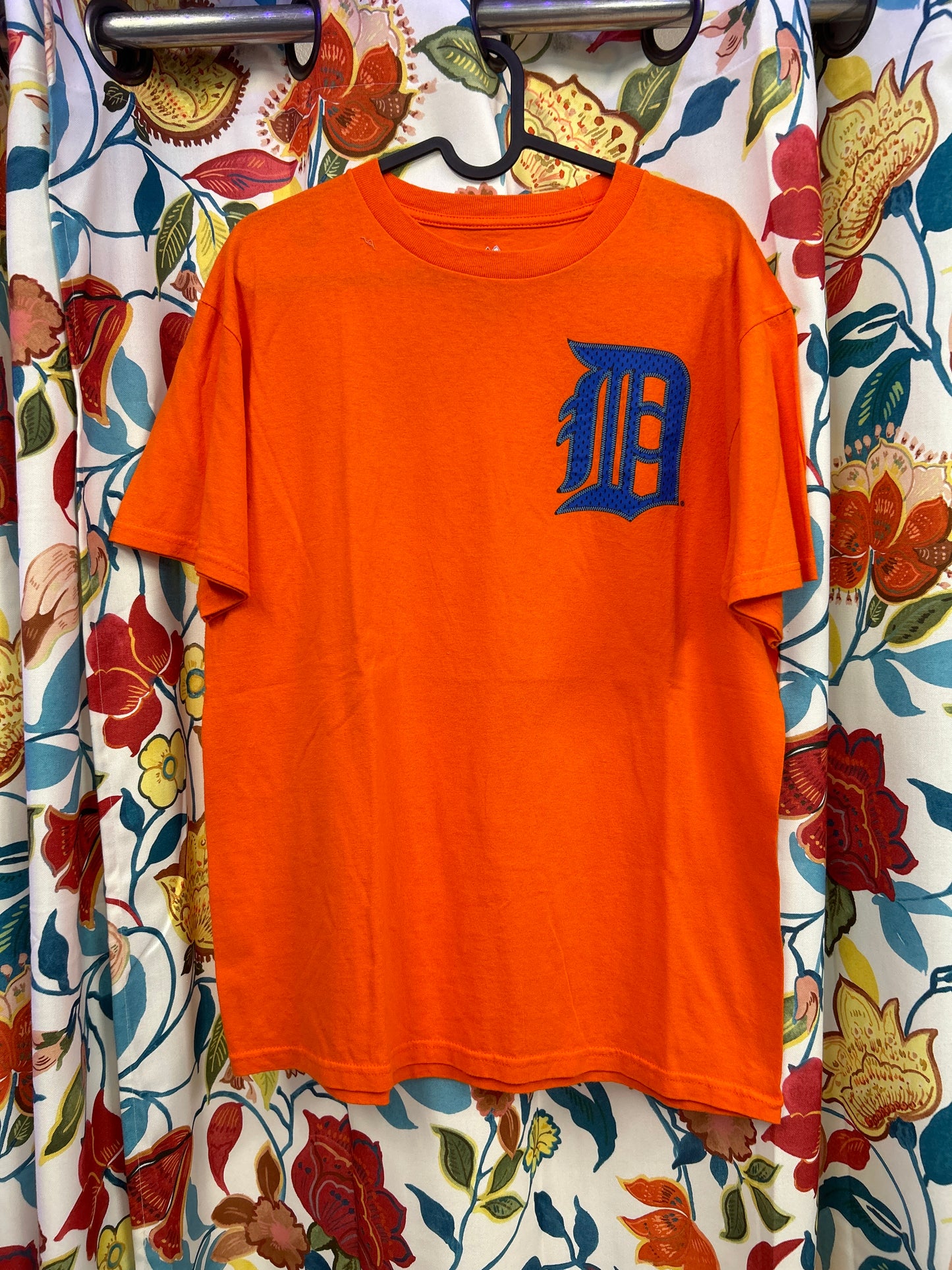 Majestic orange and blue cotton T-shirt