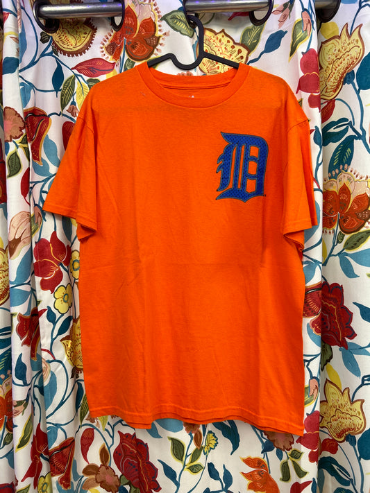Majestic orange and blue cotton T-shirt