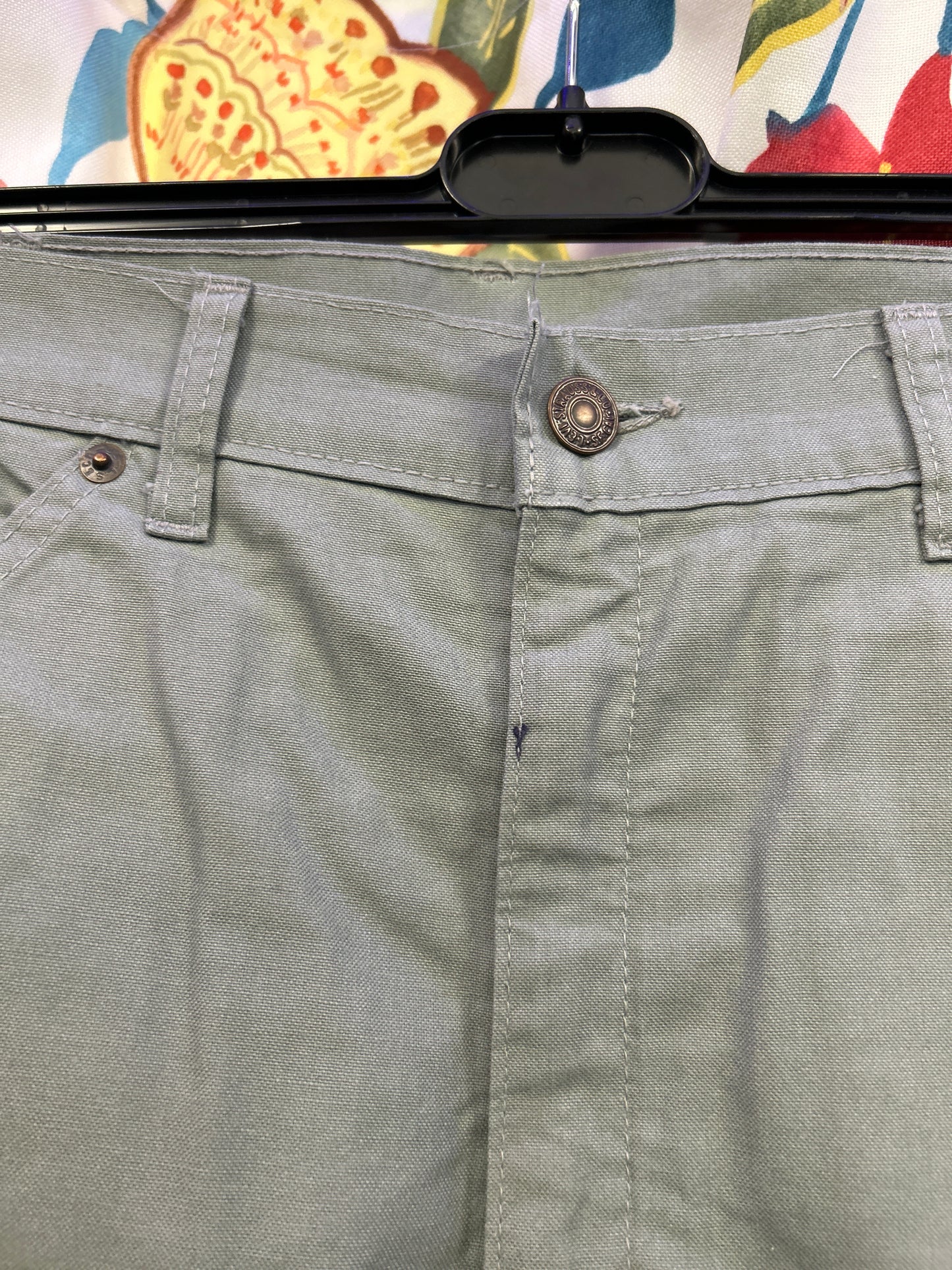 Levi's grey denim shorts