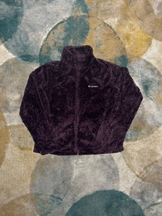 Columbia Dark Purple Fluffy Fleece Jacket