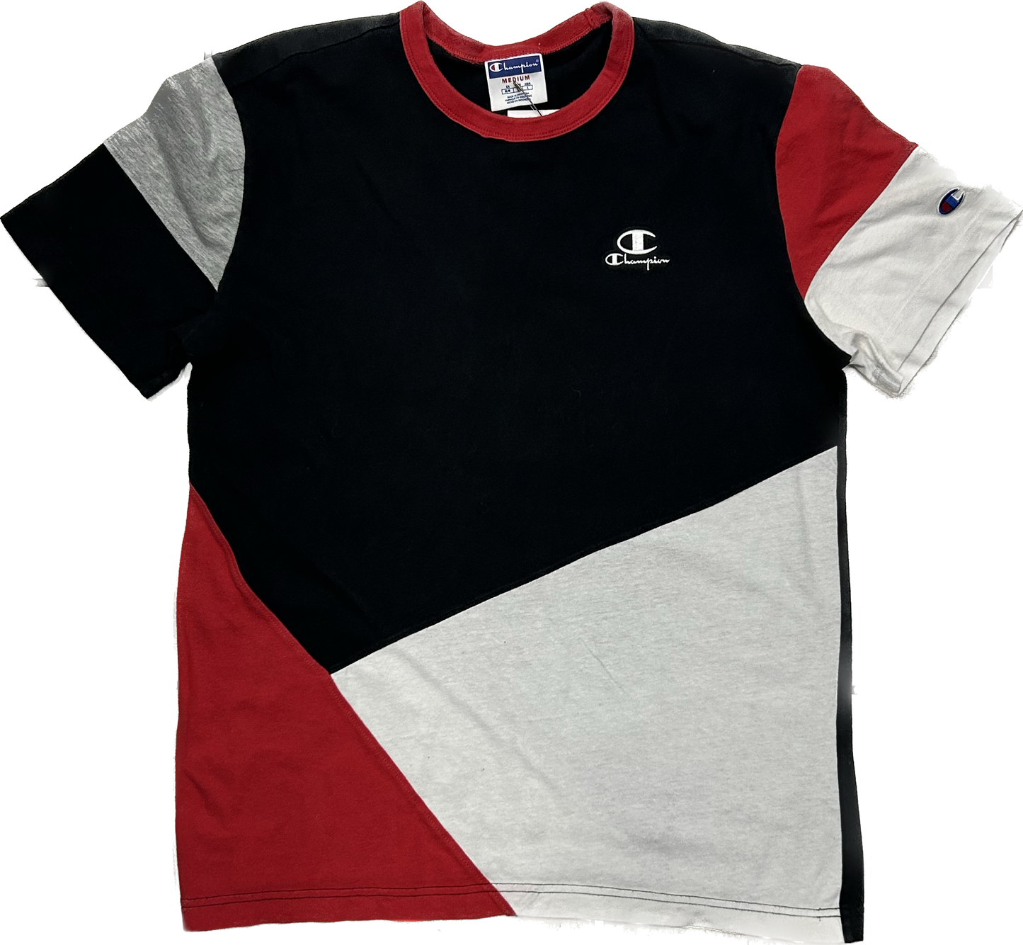 Champion Red White Black Cotton T-shirt