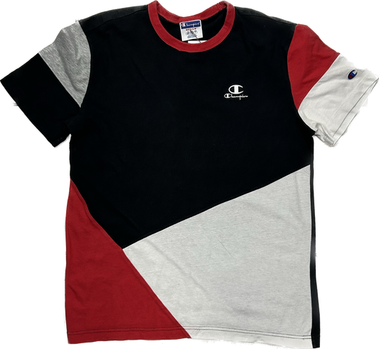 Champion Red White Black Cotton T-shirt