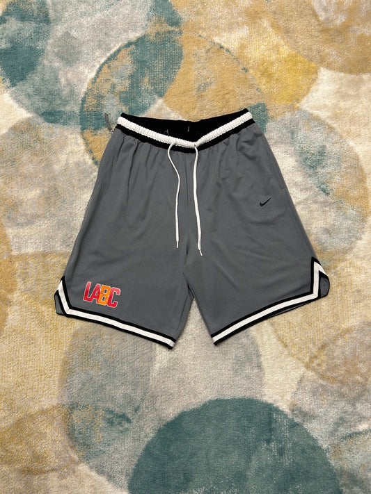 Nike grey and black basketball shorts