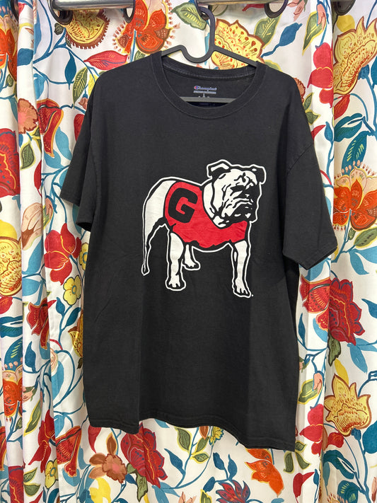 Champion dark grey dog figure t-shirt