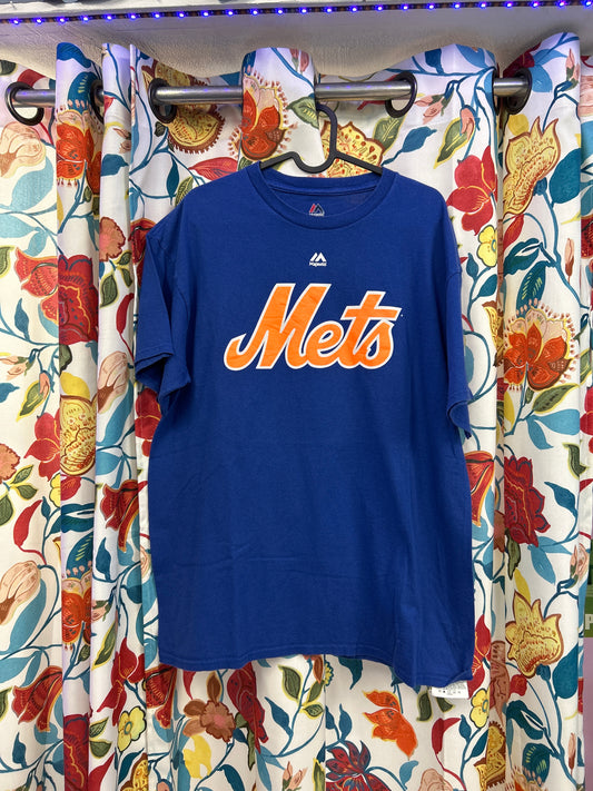 Majestic Mets blue t-shirt