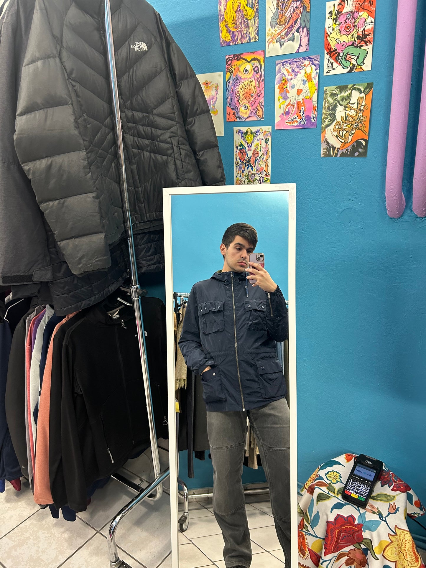 Wrangler Dark Blue Windbreaker