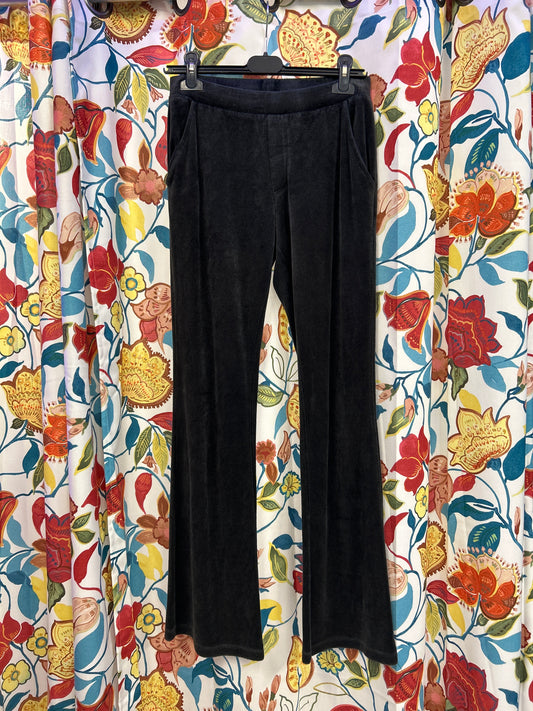 Juicy couture black velour pants