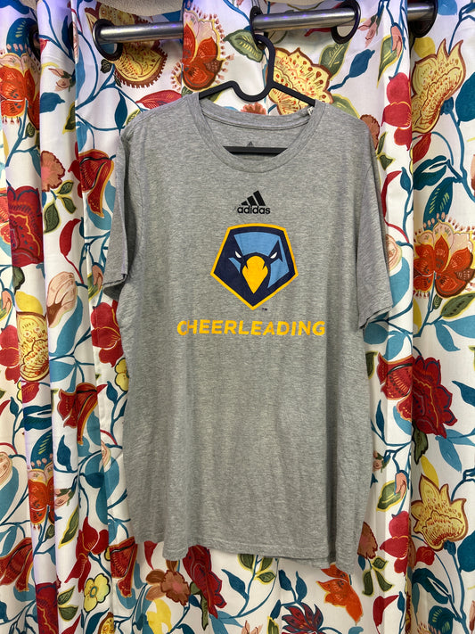 Adidas grey cotton lightweight cheerleading t-shirt