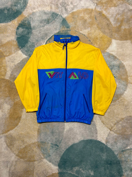 Yellow and Blue Windbreaker