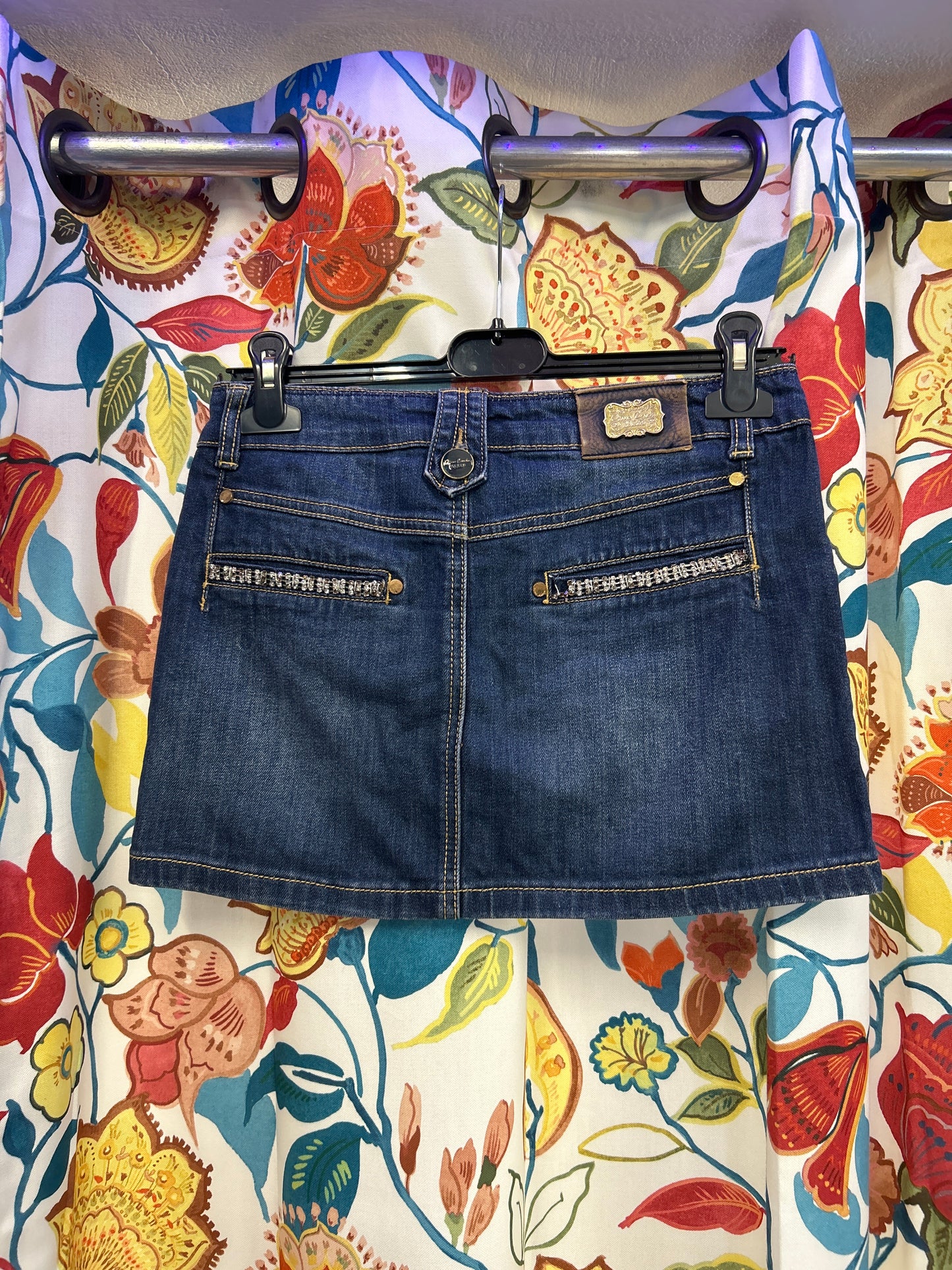 Y2k Pierre Cardin denim skirt