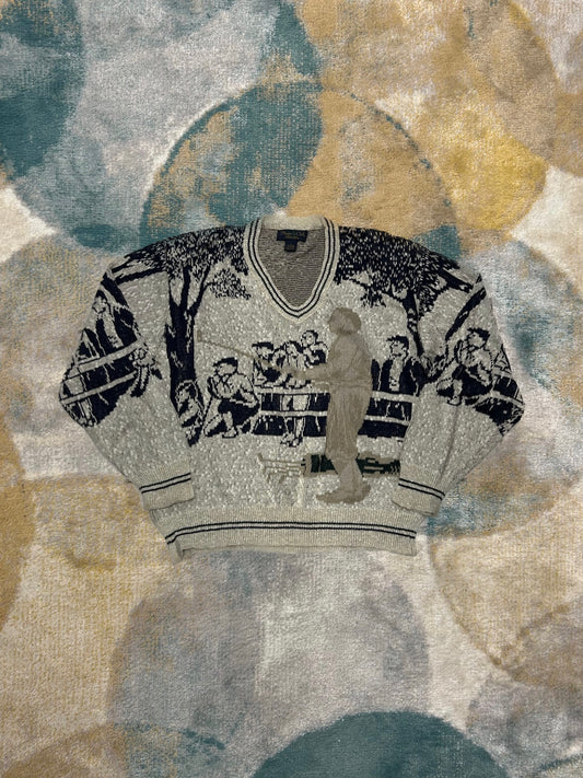 Beige Fisherman Knit
