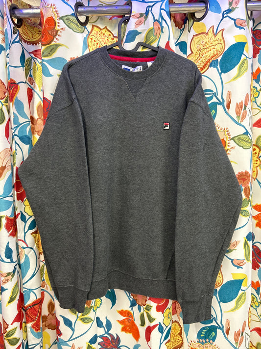 Fila dark grey cotton Crewneck