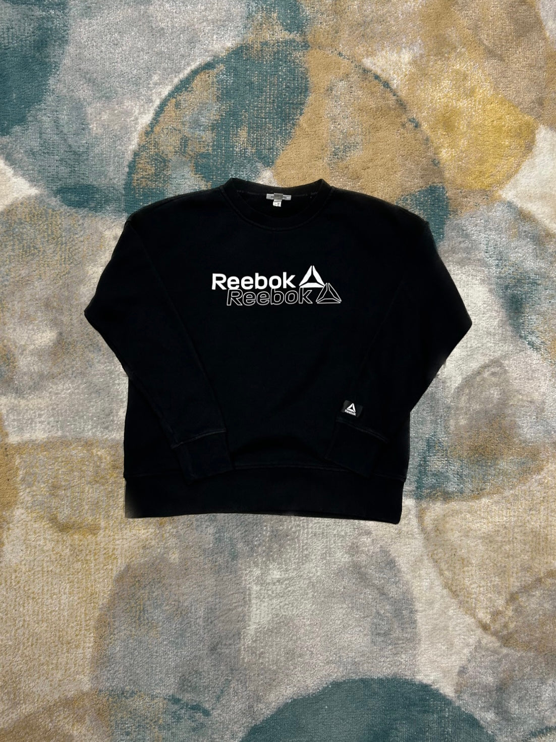 Reebok Black Crewneck with Fleece Interior