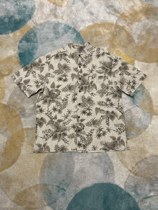 Brown and beige premium floral summer shirt