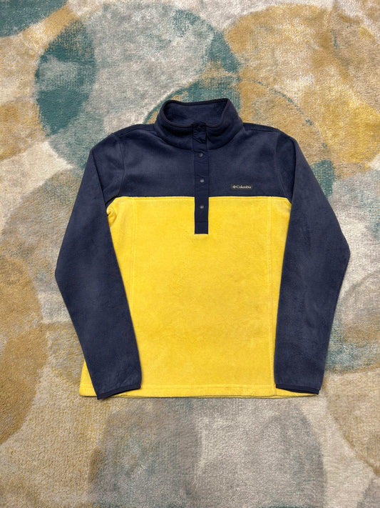 Columbia dark blue and yellow Half-Zip fleece