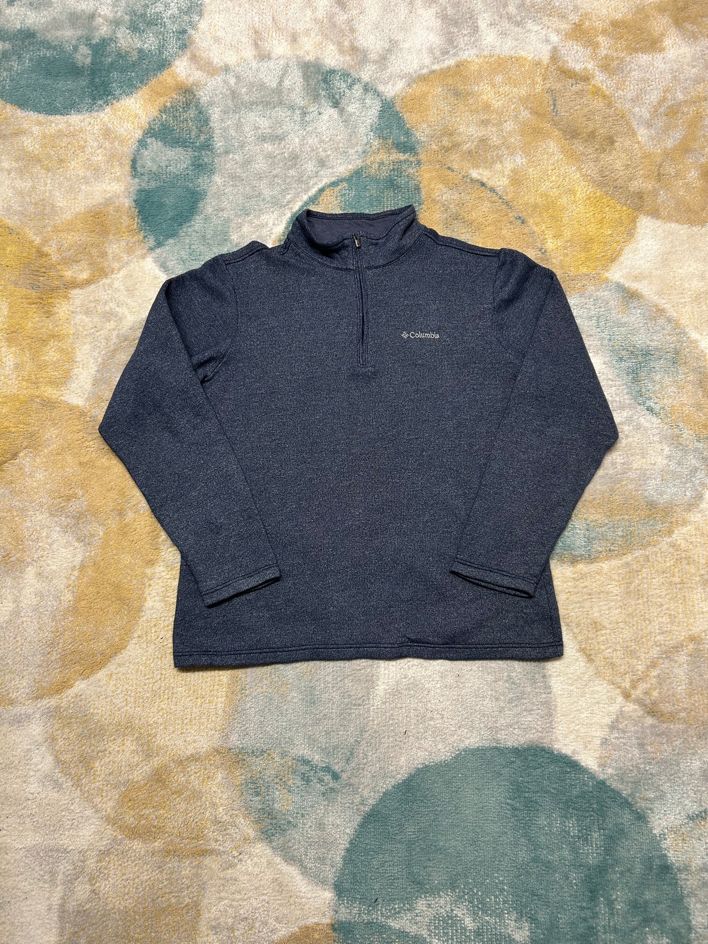 Columbia blue Half-Zip Crewneck