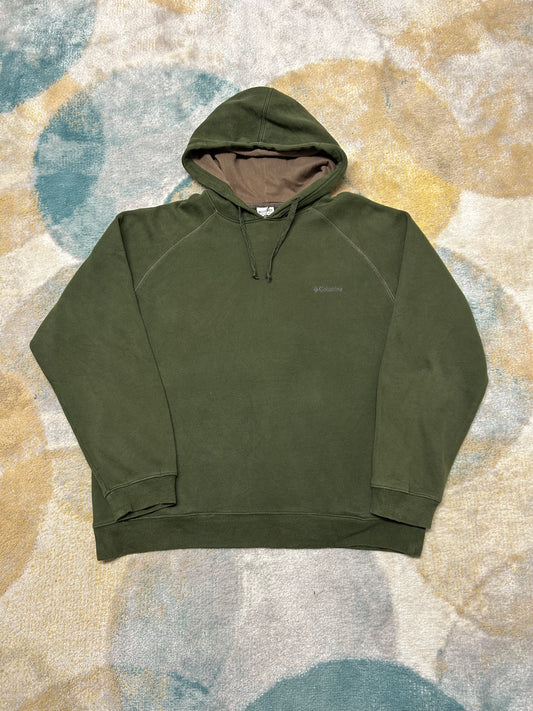 Columbia Forest Green Hoodie with Fleece Interior