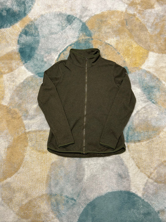 Columbia Dark Olive green fleece interior jacket
