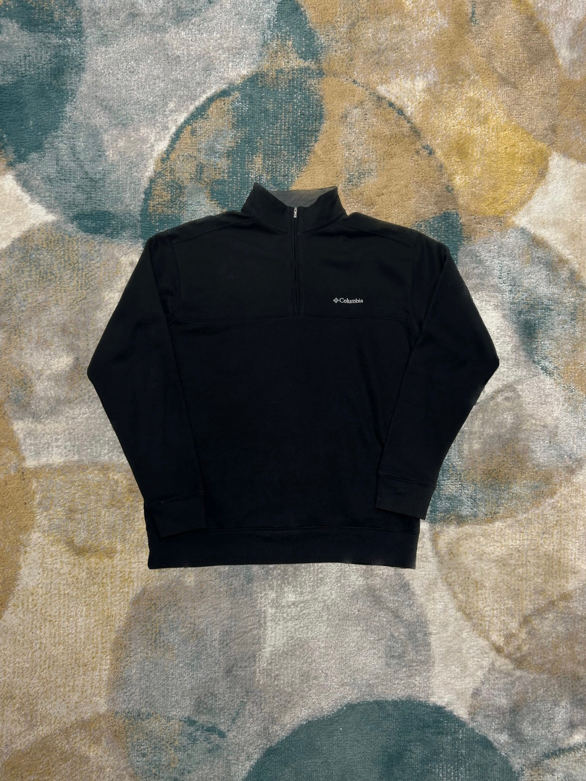Columbia Black Half-Zip Crewneck