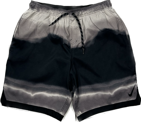 Nike Black and Grey Patterned Shorts